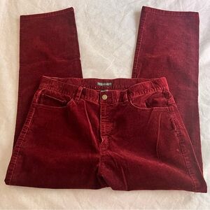 Ralph Lauren Red Straight Leg Pants